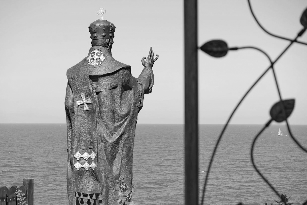 Saint Nicola from the back